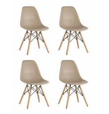 Набор из 4 стульев Eames